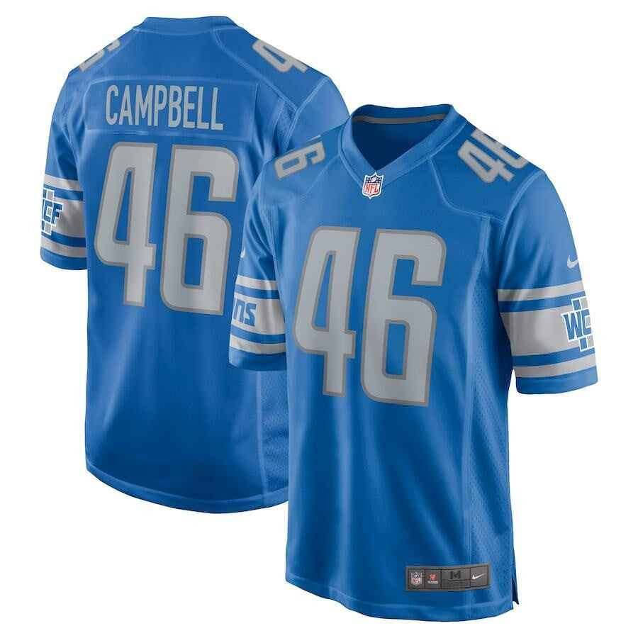 Jack Campbell Detroit Lions blue Limited jersey