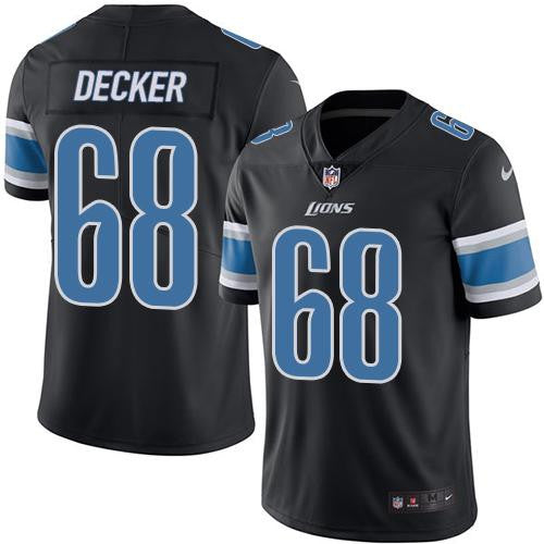 Taylor Decker Detroit Lions black Limited jersey