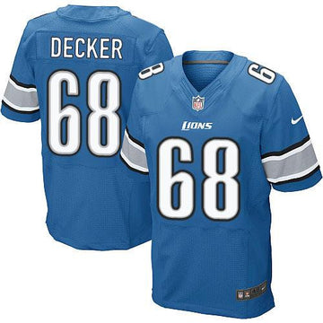 Taylor Decker Detroit Lions blue Elite jersey