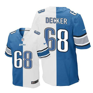 Taylor Decker Detroit Lions blue Elite jersey