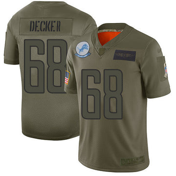 Taylor Decker Detroit Lions camo Salute To Service jersey
