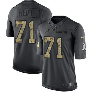 Riley Reiff Detroit Lions black Salute To Service jersey