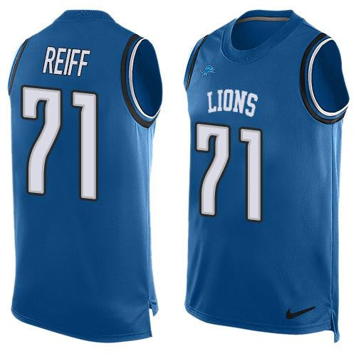 Riley Reiff Detroit Lions blue Limited jersey