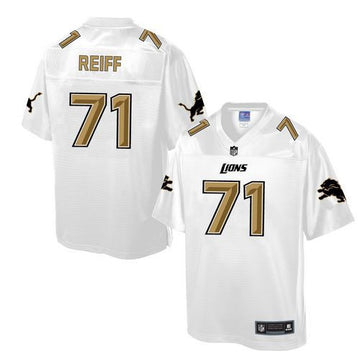 Riley Reiff Detroit Lions white Pro Line jersey