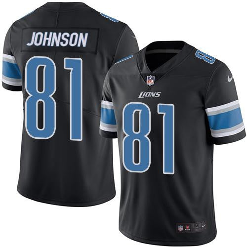 Calvin Johnson Detroit Lions black Limited jersey