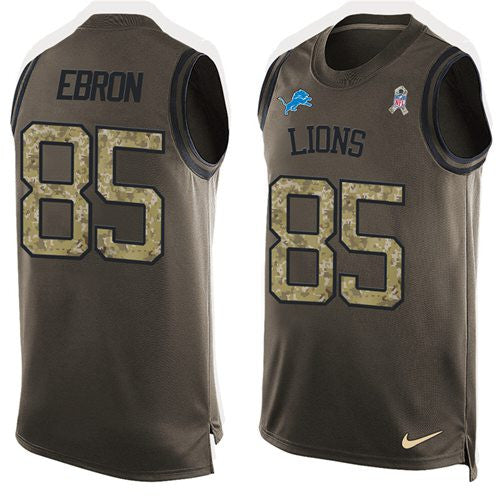 Eric Ebron Detroit Lions green Salute To Service jersey