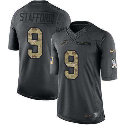 Matthew Stafford Detroit Lions black Salute To Service jersey