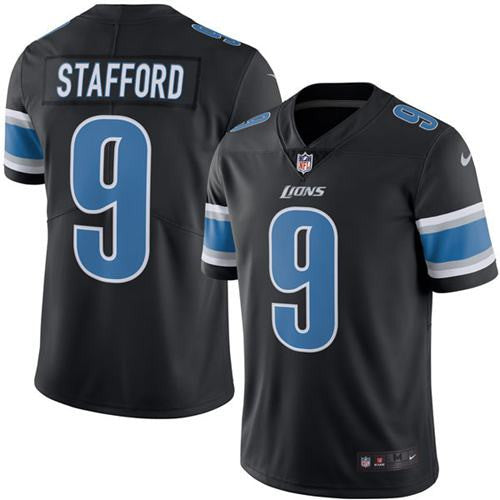 Matthew Stafford Detroit Lions black Limited jersey