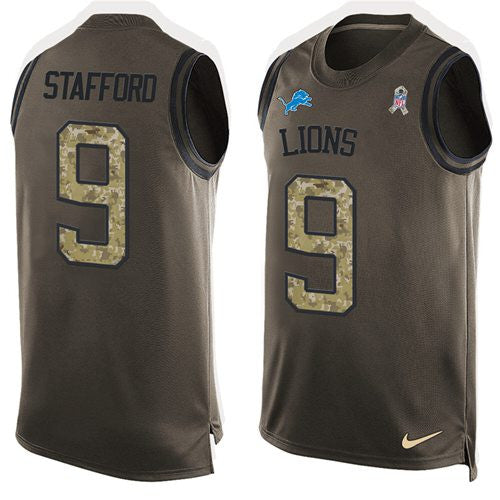 Matthew Stafford Detroit Lions green Salute To Service jersey