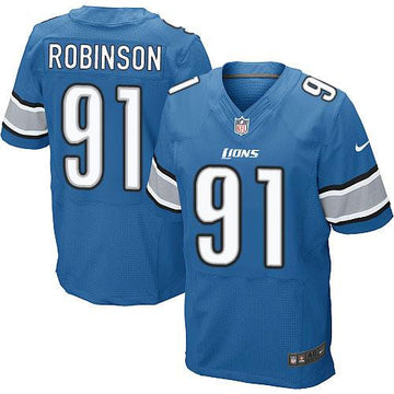 A'Shawn Robinson Detroit Lions blue Elite jersey