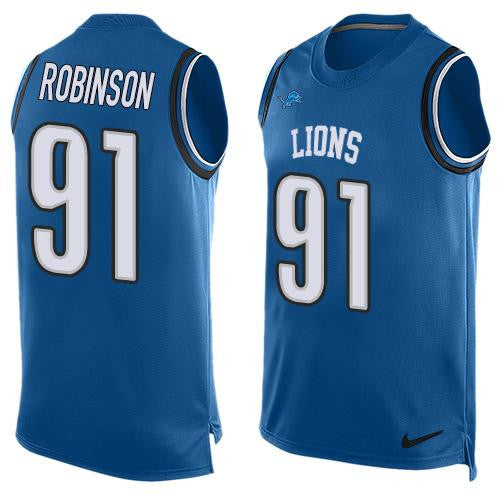 A'Shawn Robinson Detroit Lions blue Limited jersey