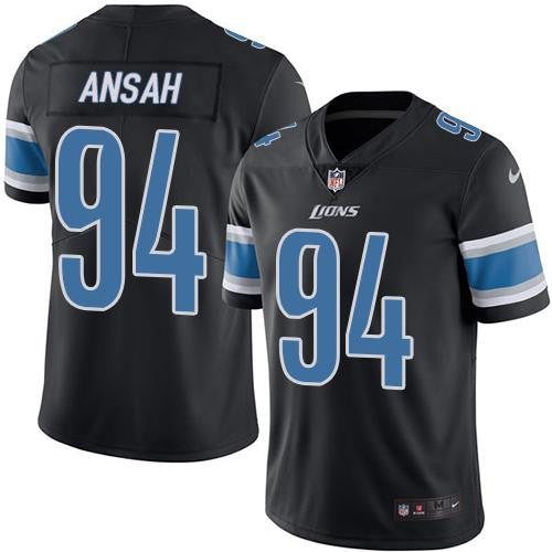 Ziggy Ansah Detroit Lions black Limited jersey