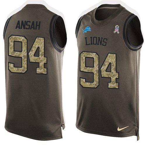 Ziggy Ansah Detroit Lions green Salute To Service jersey