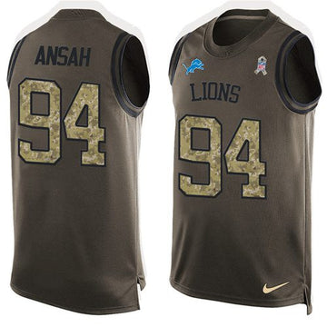 Ziggy Ansah Detroit Lions green Salute To Service jersey