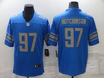 Aidan Hutchinson Detroit Lions blue Vapor jersey