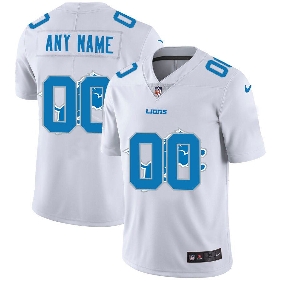 Custom Detroit Lions white Untouchable jersey