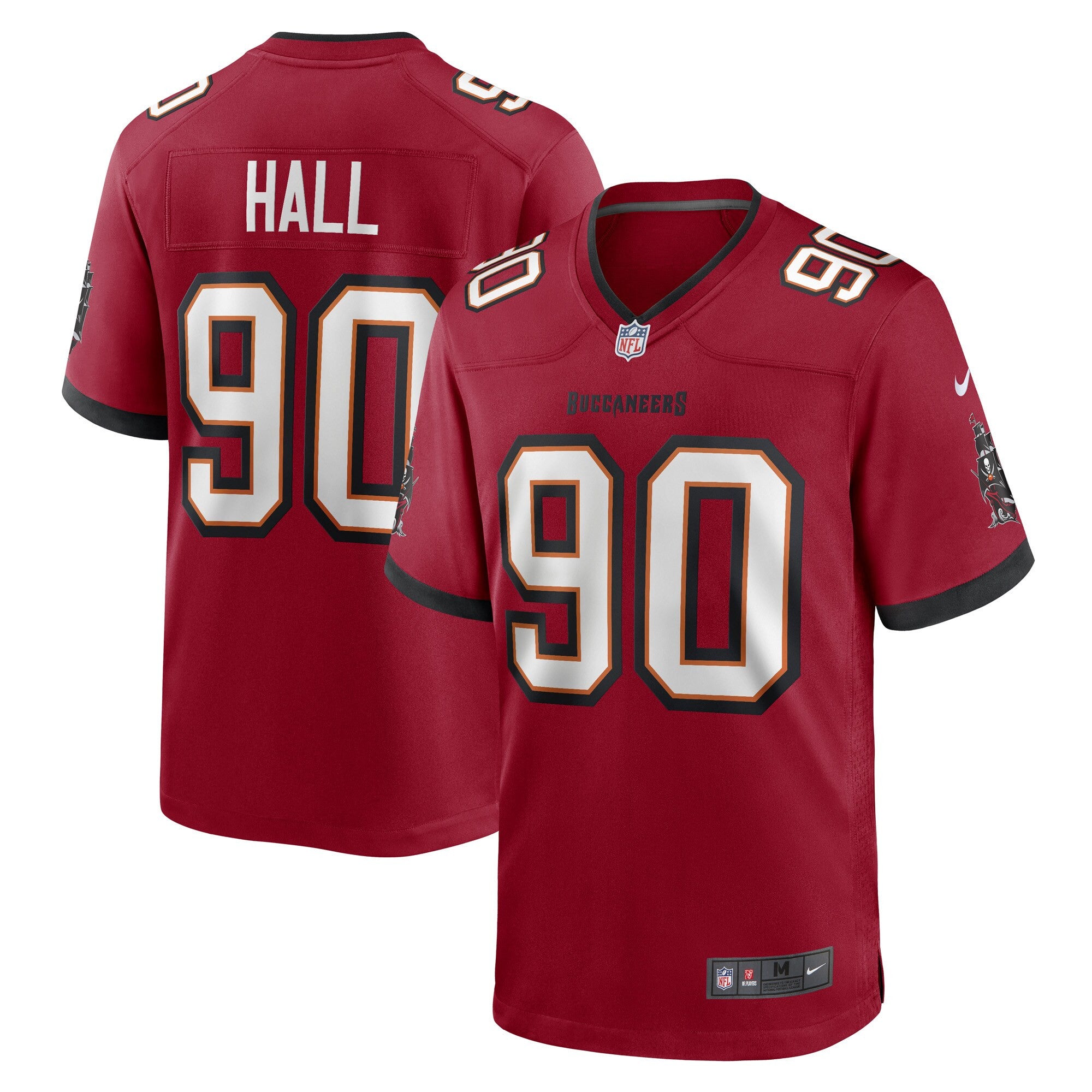 Logan Hall Tampa Bay Buccaneers red Game jersey