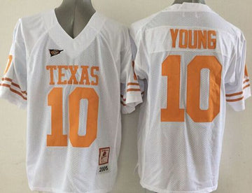 Vince Young Texas Longhorns white jersey