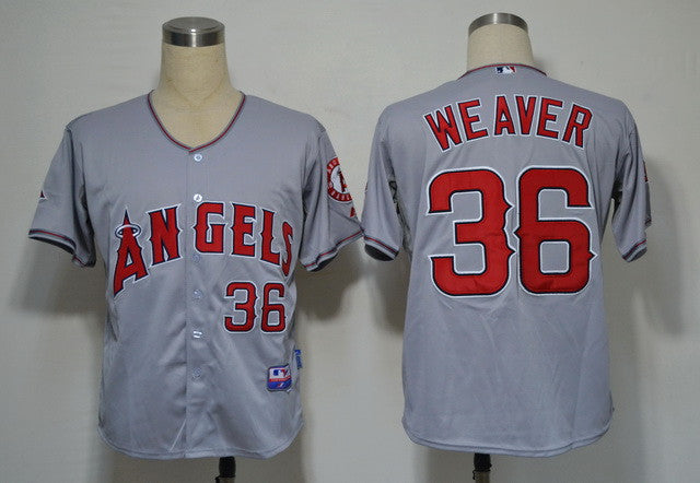 Weaver Los Angeles Angels grey jersey