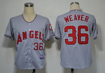 Weaver Los Angeles Angels grey jersey