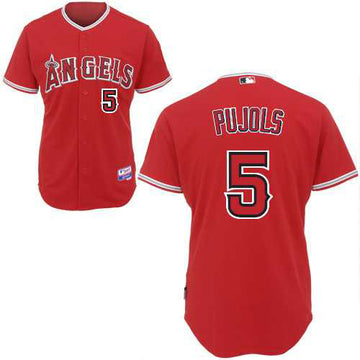 Pujols Los Angeles Angels red jersey