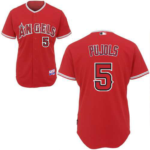 Pujols Los Angeles Angels red jersey