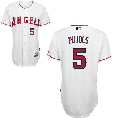 Pujols Los Angeles Angels white jersey