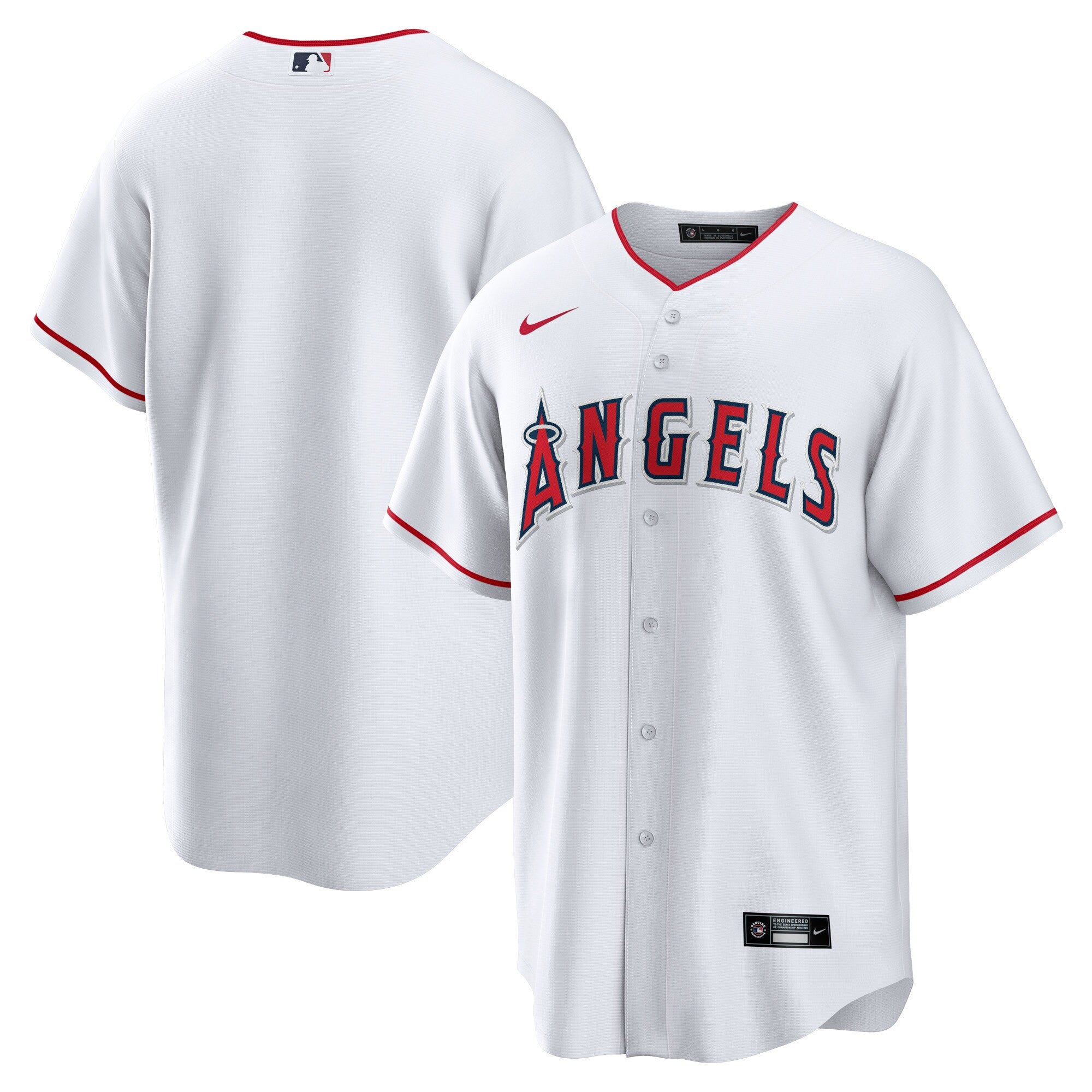 Los Angeles Angels white Home jersey