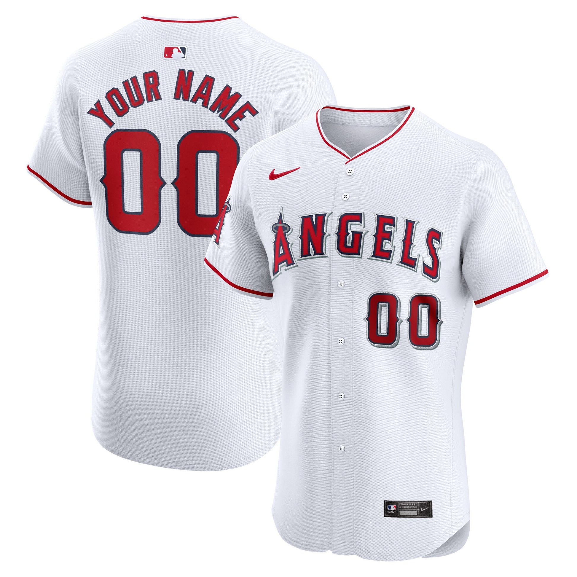 Los Angeles Angels white Elite jersey