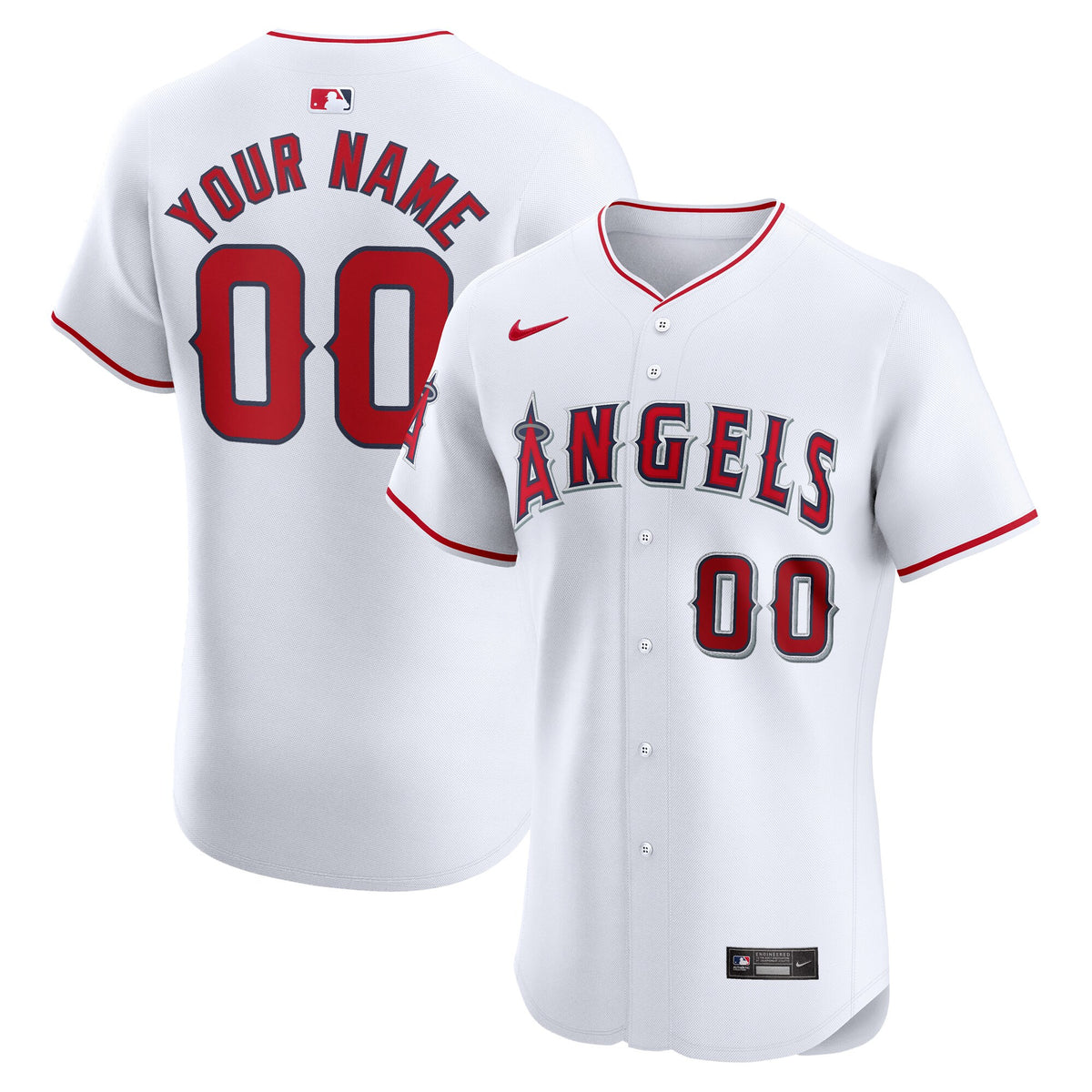 Los Angeles Angels white Elite jersey
