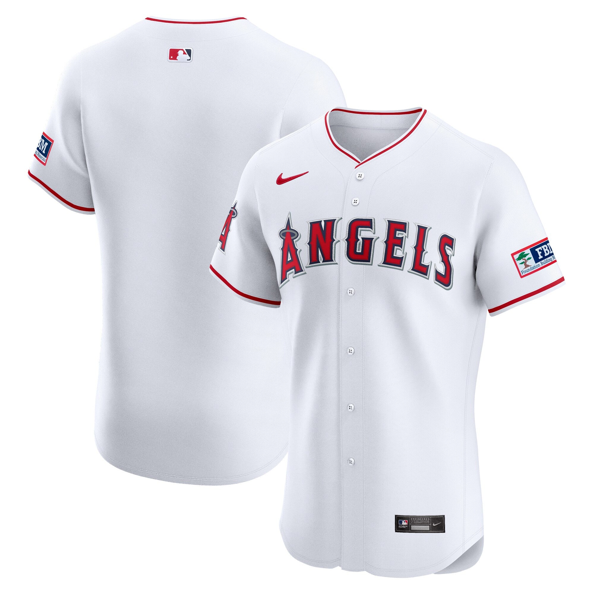 Los Angeles Angels white Elite jersey