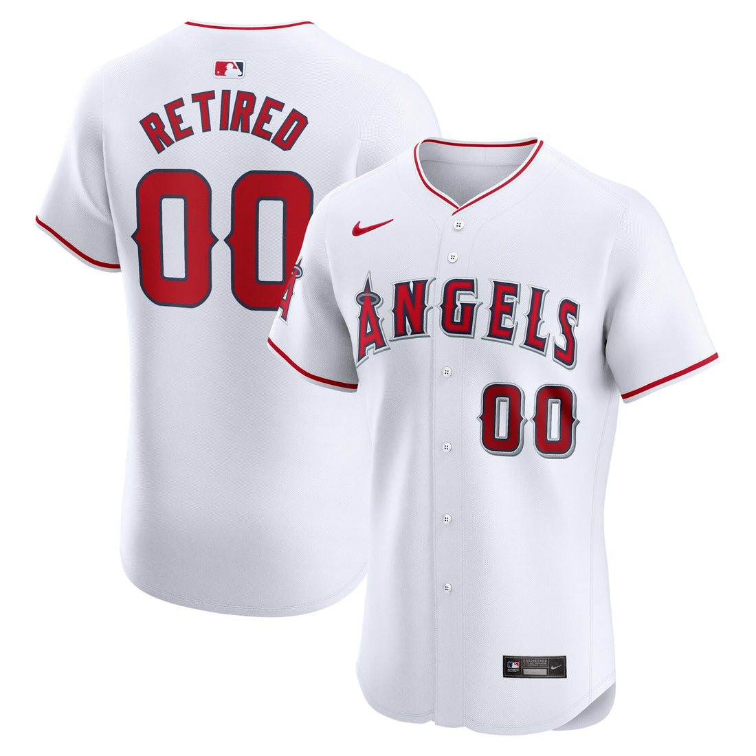 Los Angeles Angels white Elite jersey