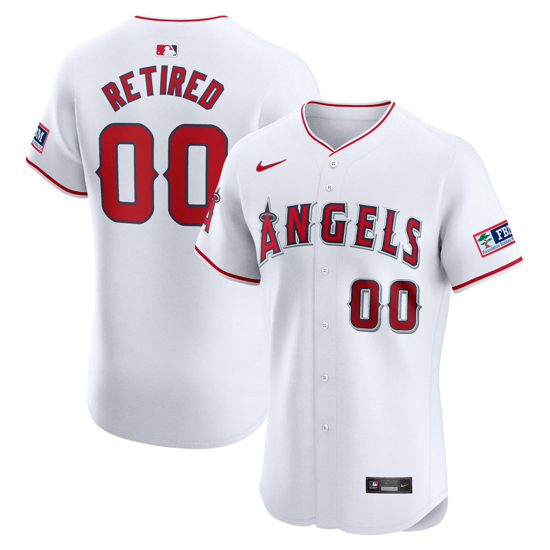 Los Angeles Angels white Elite jersey