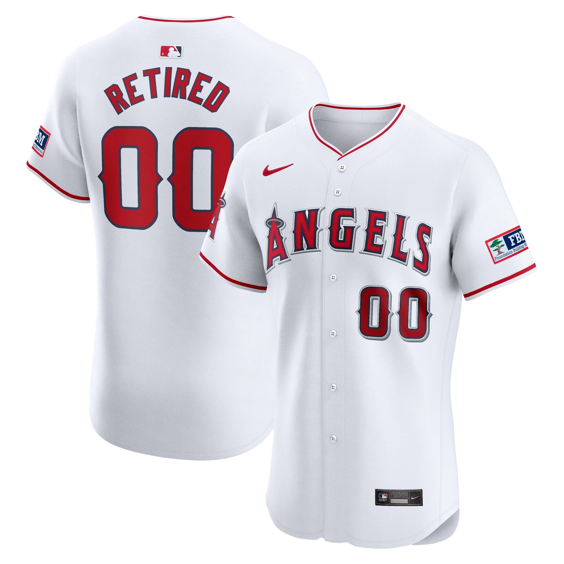 Los Angeles Angels white Elite jersey