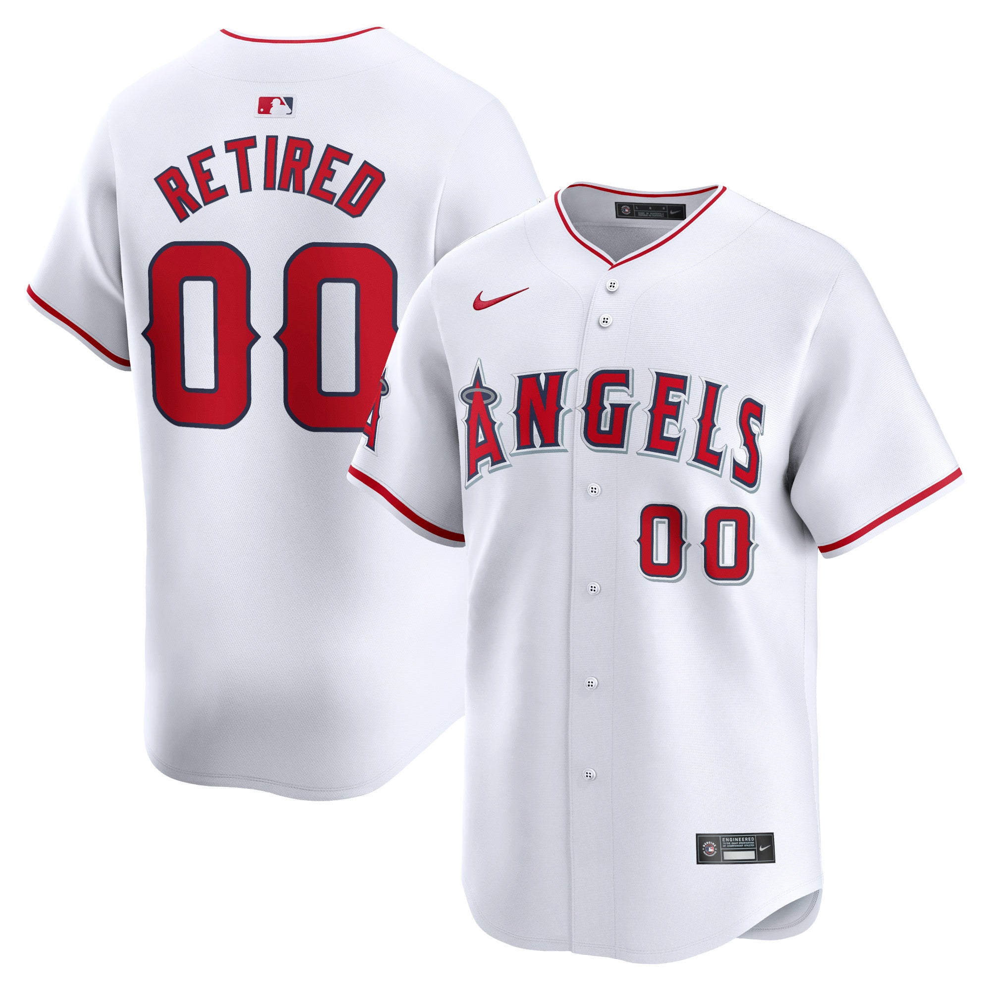 Los Angeles Angels white Limited jersey