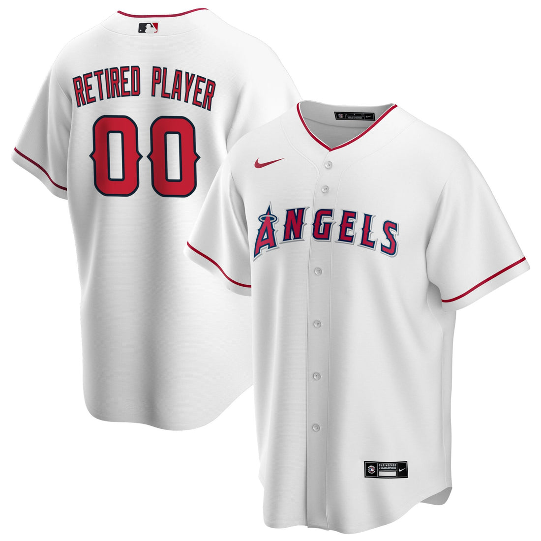 Los Angeles Angels white Home jersey