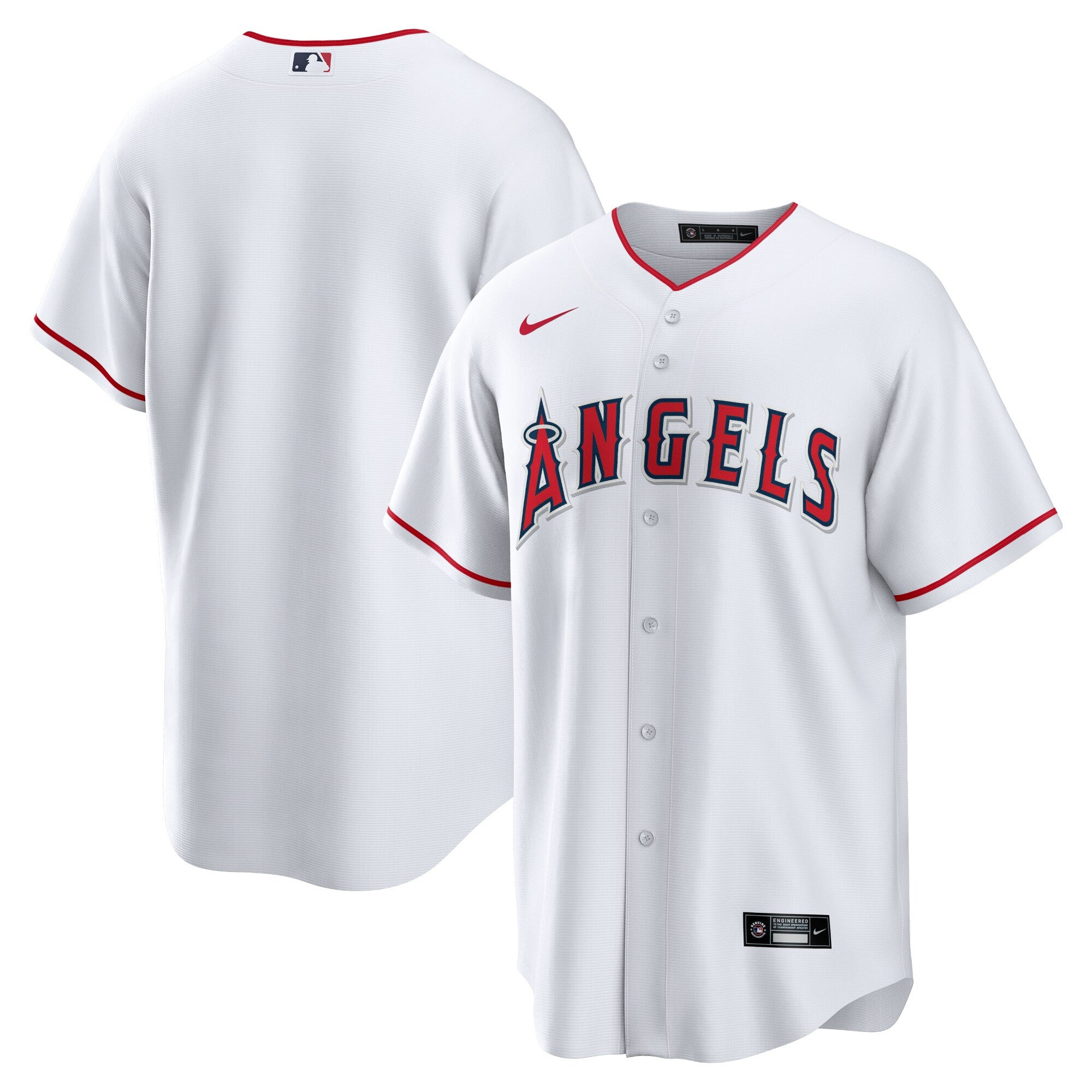 Los Angeles Angels white Home jersey