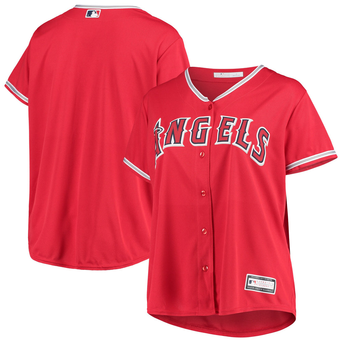 Plus Size Los Angeles Angels red Alternate jersey