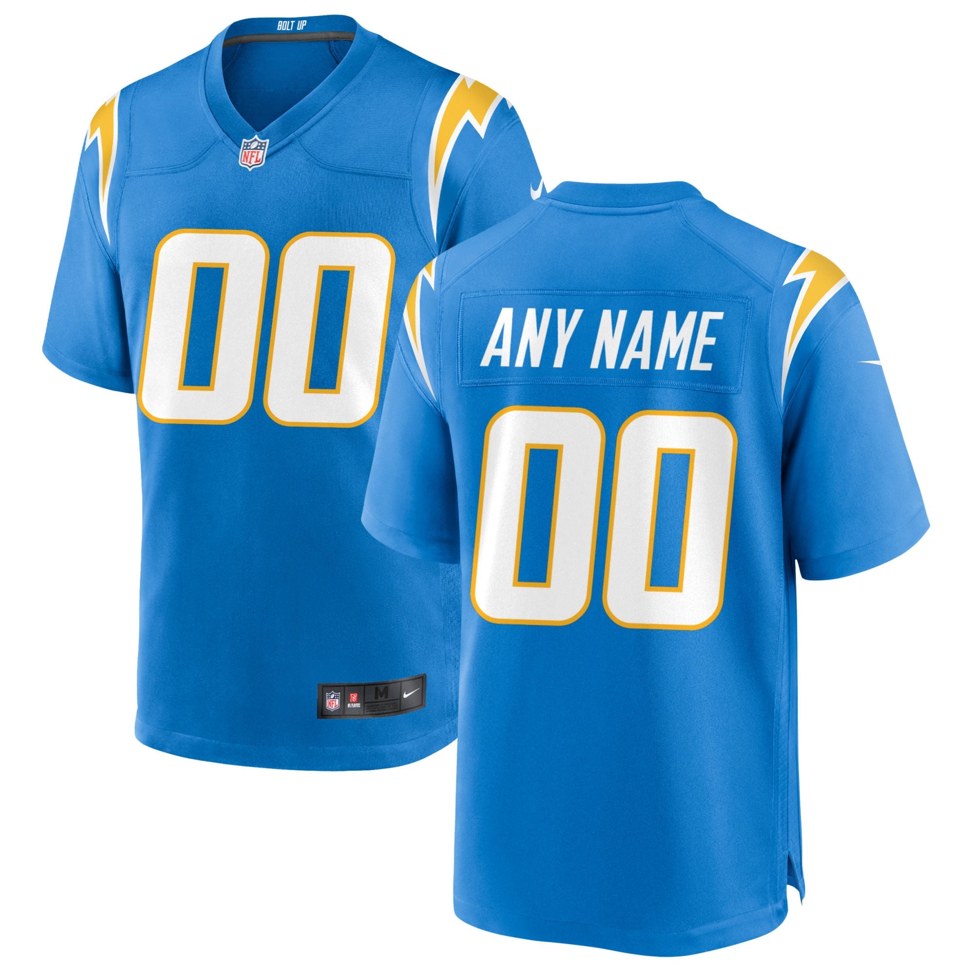 Custom Los Angeles Chargers blue jersey