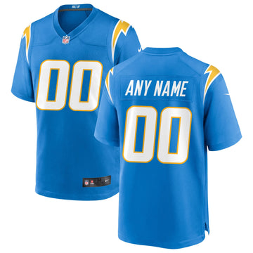 Custom Los Angeles Chargers blue jersey
