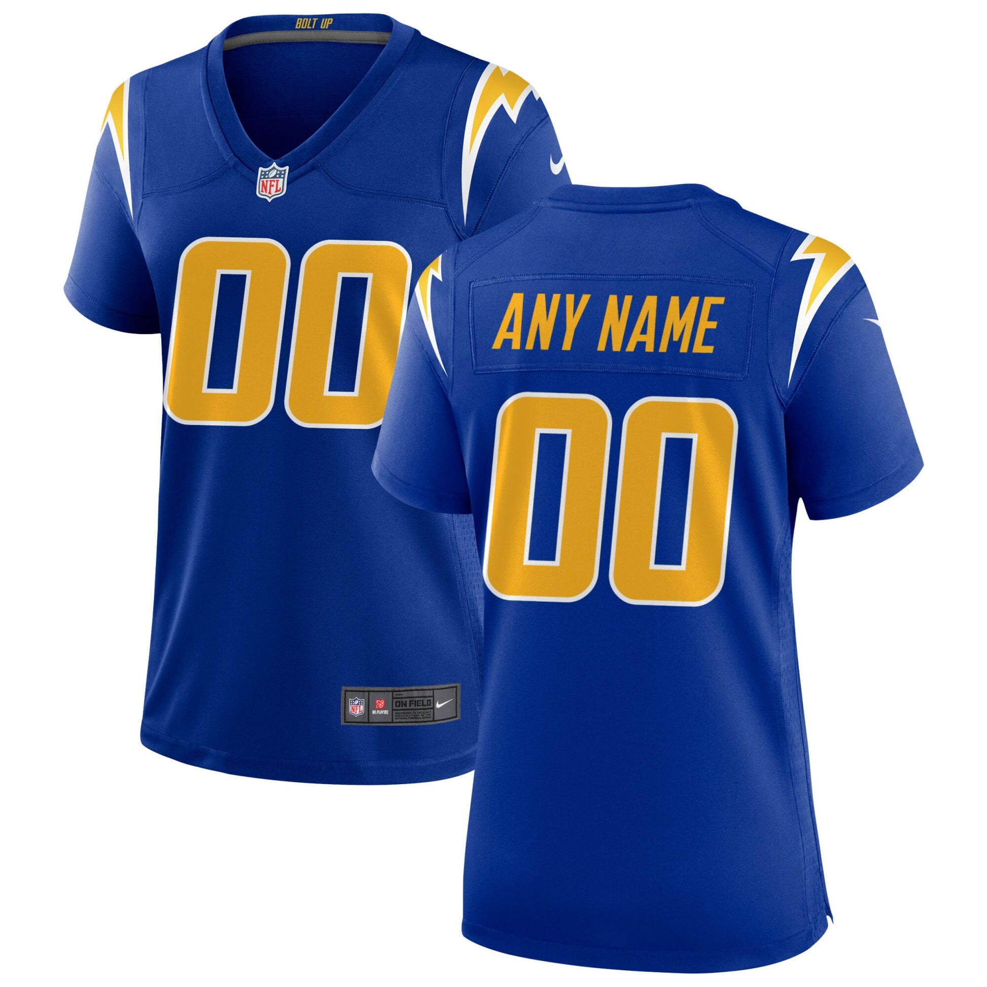 Los Angeles Chargers royal Alternate jersey