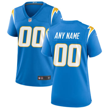Custom Los Angeles Chargers blue jersey