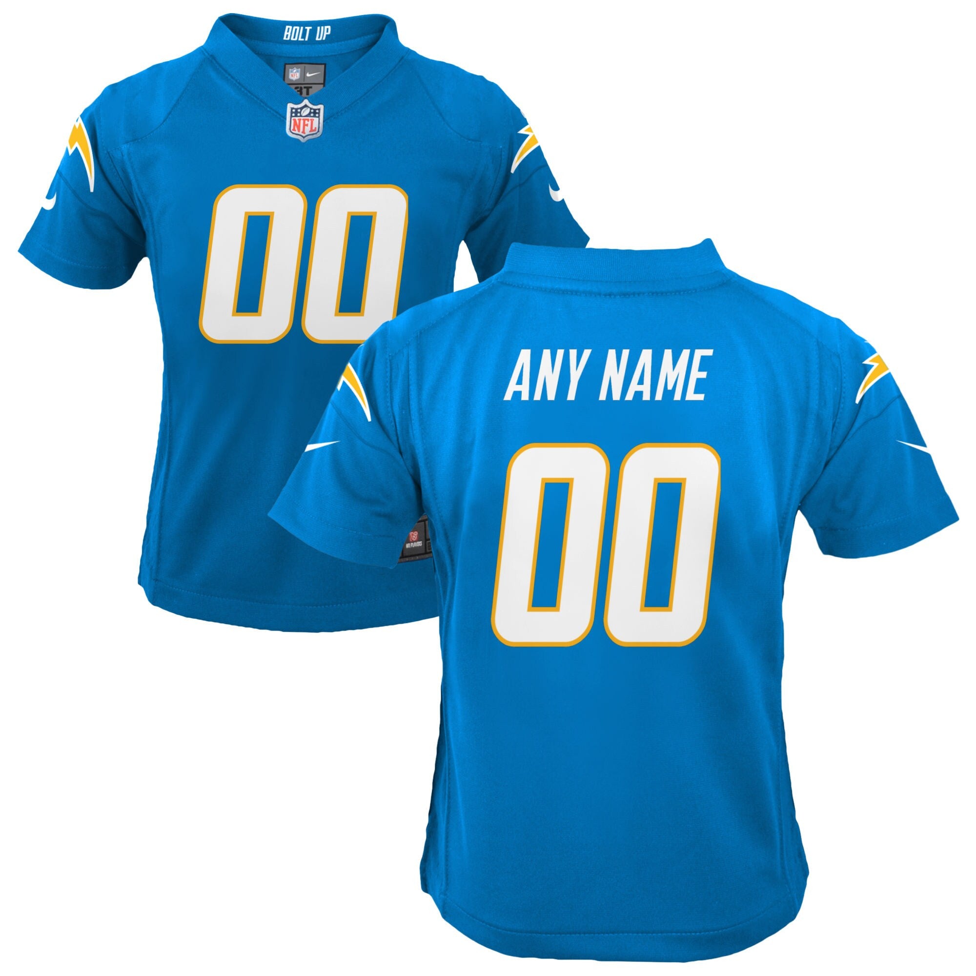 Custom Los Angeles Chargers blue jersey