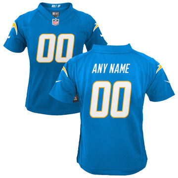 Custom Los Angeles Chargers blue jersey