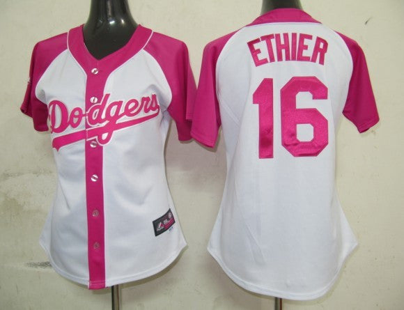 Ethier Women Los Angeles Dodgers pink Fashion jersey