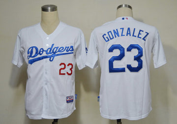 Gonzalez Los Angeles Dodgers white jersey