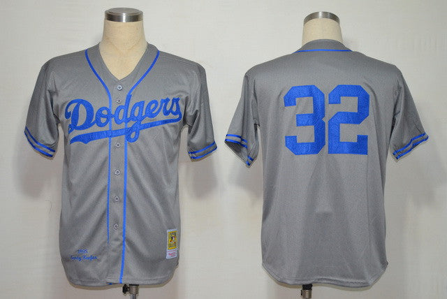 Koufax Los Angeles Dodgers grey jersey