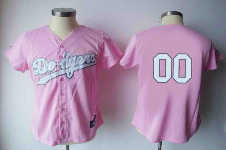 Custom Los Angeles Dodgers pink jersey