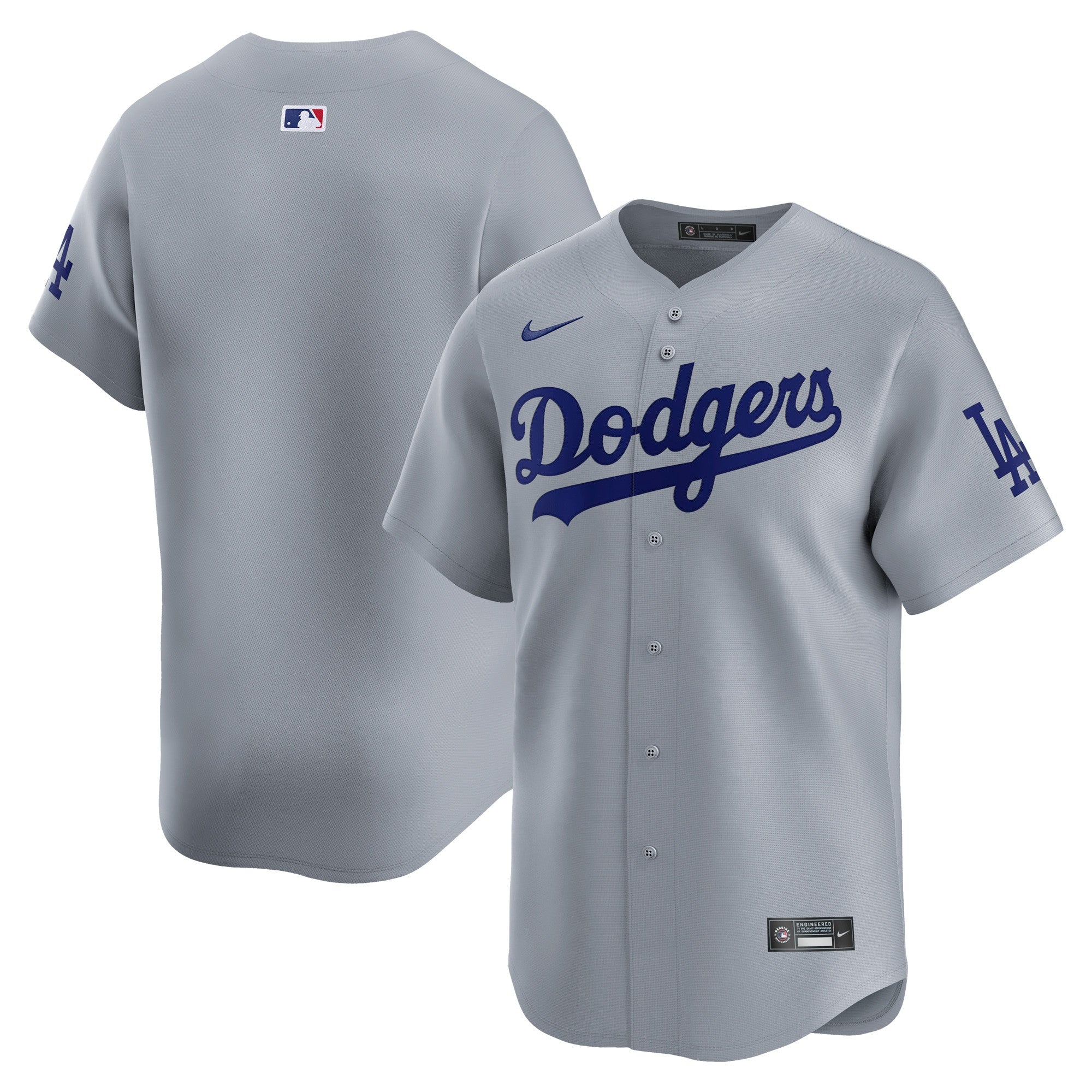 Los Angeles Dodgers gray Limited jersey