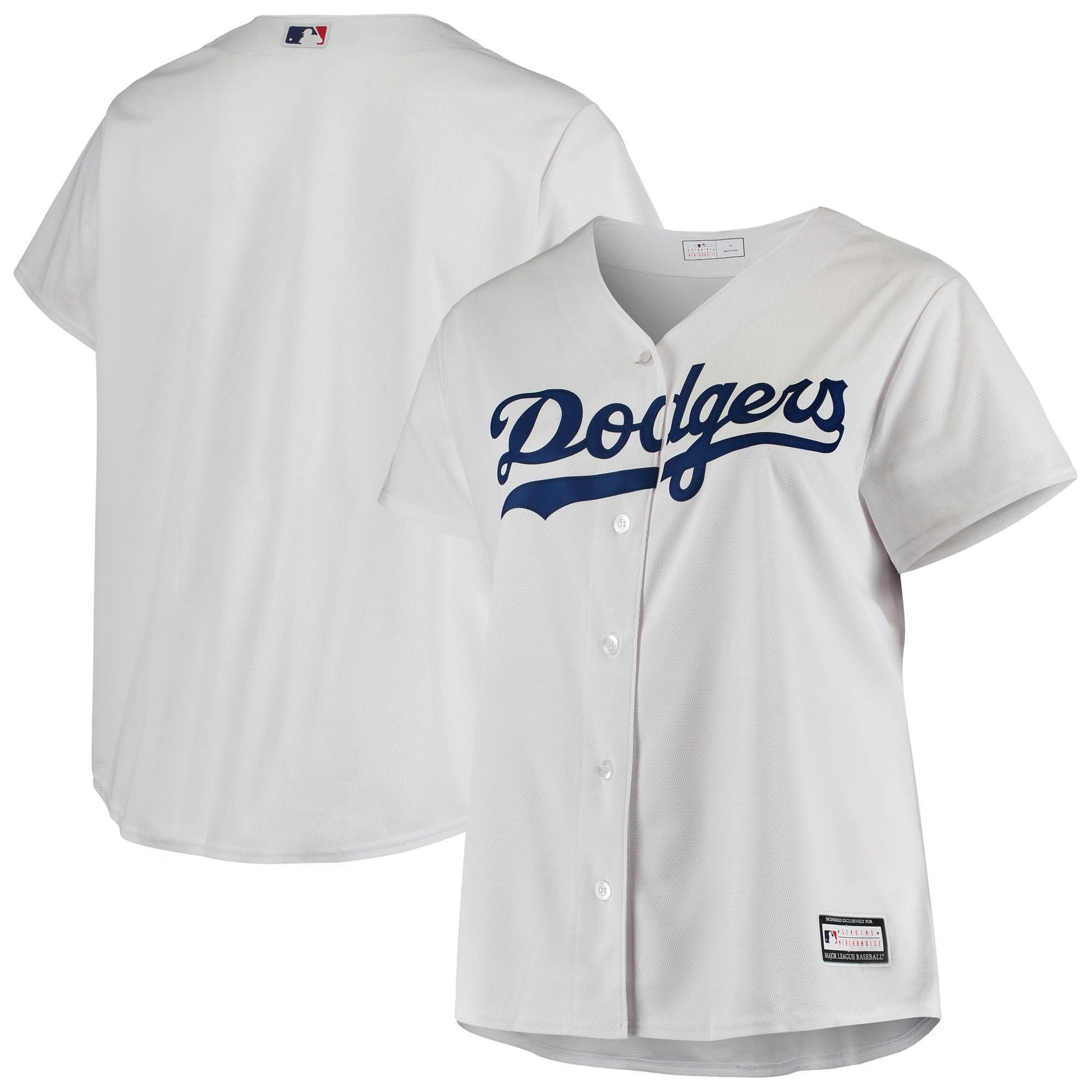 Plus Size Sanitized Los Angeles Dodgers white jersey